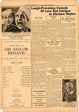 Thumbnail image of a page from Oh Sailor Behave (Warner Bros.)