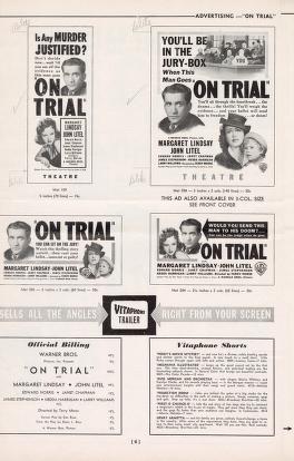 Thumbnail image of a page from On Trial(Warner Bros.)