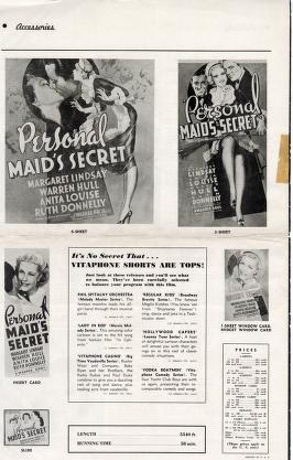 Thumbnail image of a page from Personal Maids Secret (Warner Bros.)