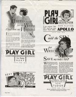 Thumbnail image of a page from Play Girl (Warner Bros.)