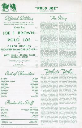 Thumbnail image of a page from Polo Joe (Warner Bros.)