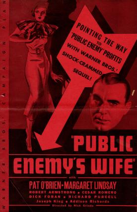 Pressbook for Public Enemys Wife  (1936)