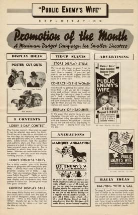 Thumbnail image of a page from Public Enemys Wife (Warner Bros.)