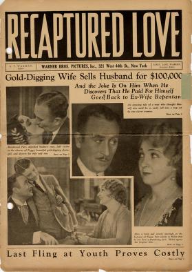 Pressbook for Recaptured Love  (1930)