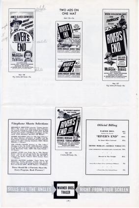 Thumbnail image of a page from Rivers End 1940 (Warner Bros.)