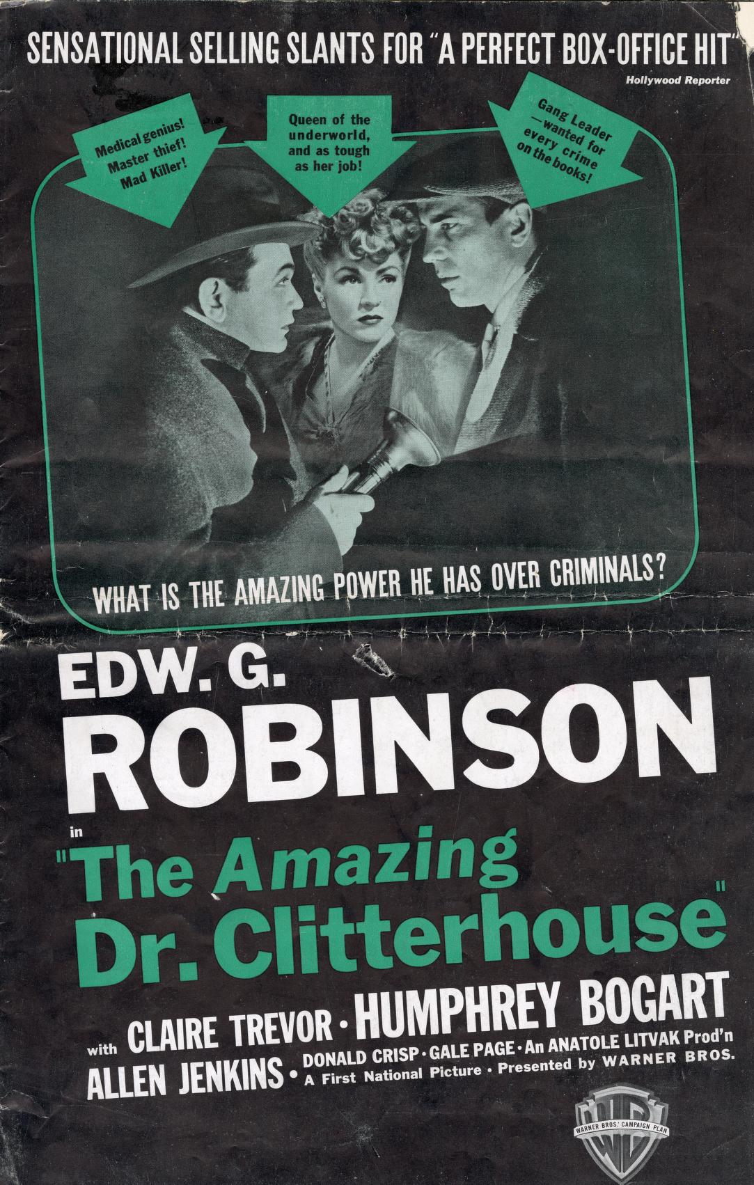 The Amazing Dr. Clitterhouse (Warner Bros.)