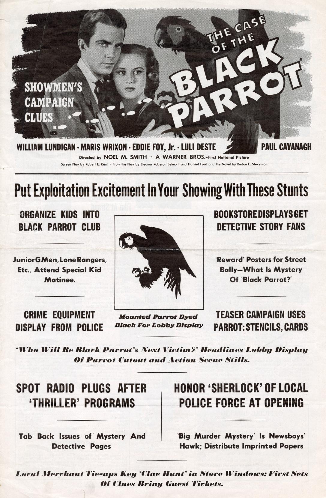 The Case of the Black Parrot (Warner Bros.)