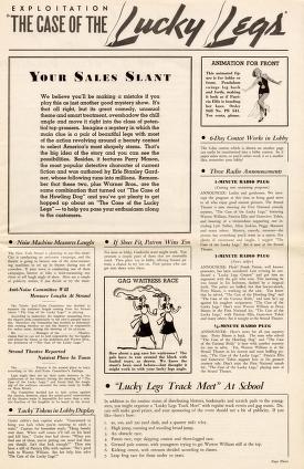 Thumbnail image of a page from The Case of the Lucky Legs (Warner Bros.)