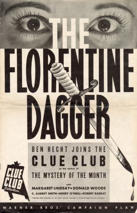 Pressbook for The Florentine Dagger  (1935)