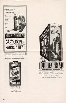 Thumbnail image of a page from The Fountainhead (Warner Bros.)