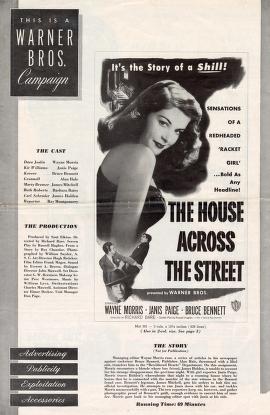 Pressbook for The House across the Street  (1949)