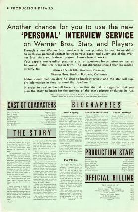 Thumbnail image of a page from The Irish in Us (Warner Bros.)