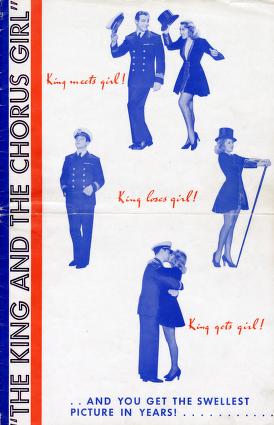 The King and the Chorus Girl (Warner Bros. Pressbook, 1937)