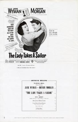 Thumbnail image of a page from The Lady Takes a Sailor (Warner Bros.)