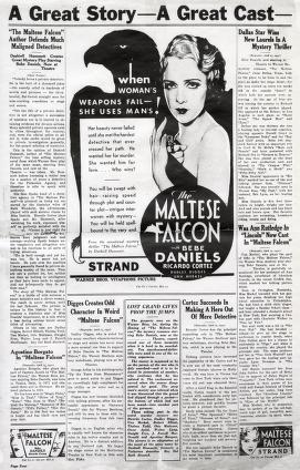 Thumbnail image of a page from The Maltese Falcon (Warner Bros.)