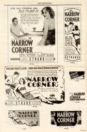 Thumbnail image of a page from The Narrow Corner(Warner Bros.)