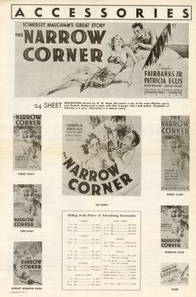 Thumbnail image of a page from The Narrow Corner(Warner Bros.)