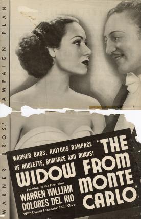 Pressbook for The Widow from Monte Carlo  (1935)