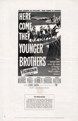 Thumbnail image of a page from The Younger Brothers (Warner Bros.)