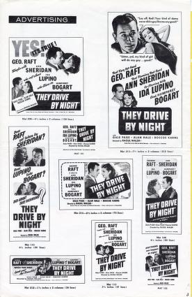Thumbnail image of a page from They Drive by Night (Warner Bros.)