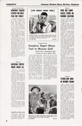 Thumbnail image of a page from Treasure of Sierra Madre (Warner Bros.)