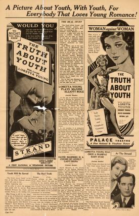 Thumbnail image of a page from Truth About Youth (Warner Bros.)
