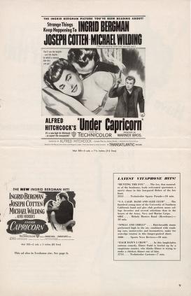 Thumbnail image of a page from Under Capricorn (Warner Bros.)