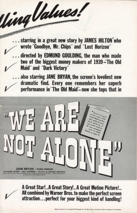 Thumbnail image of a page from We Are Not Alone (Warner Bros.)