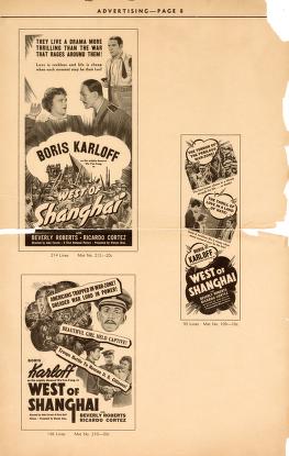 Thumbnail image of a page from West of Shanghai (Warner Bros.)