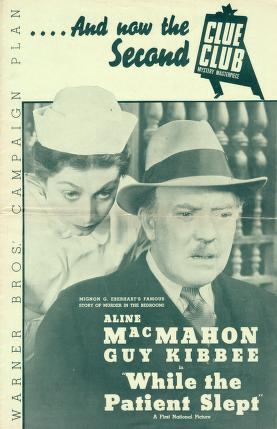 Pressbook for While the Patient Slept  (1935)