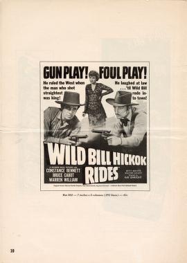 Thumbnail image of a page from Wild Bill Hickok Rides (Warner Bros.)