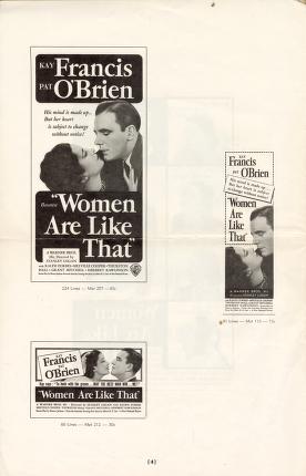 Thumbnail image of a page from Women Are Like That (Warner Bros.)