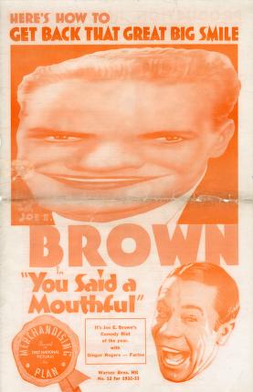 Pressbook for You Said a Mouthful  (1932)