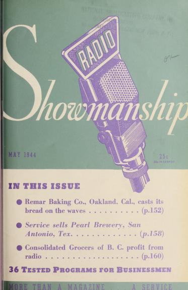 Thumbnail image of a page from Radio showmanship