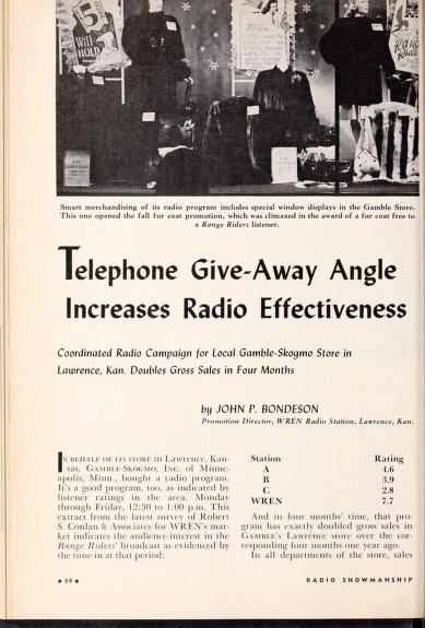 Thumbnail image of a page from Radio showmanship