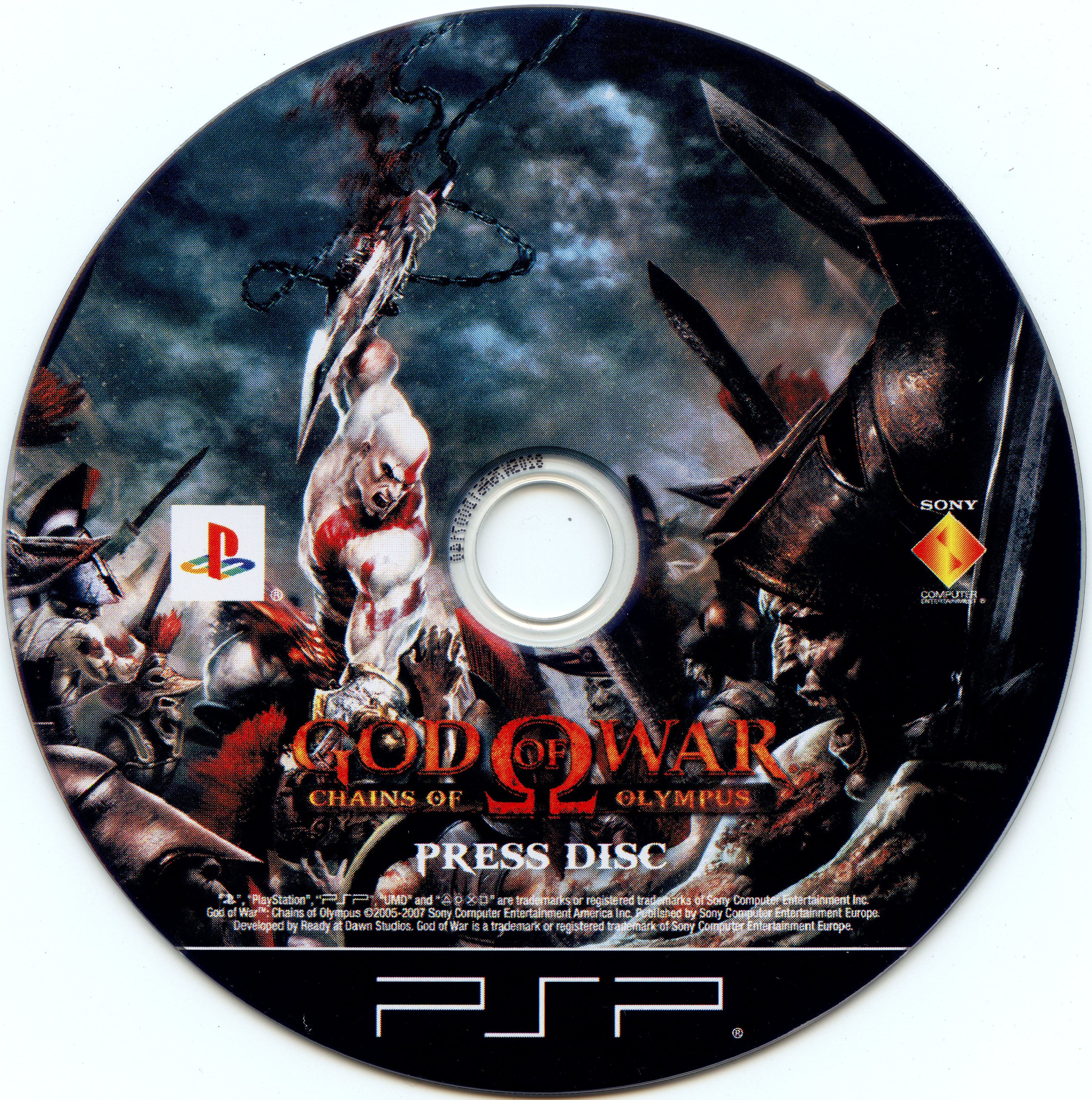 God of War: Chains of Olympus [UCED-0844] - label scan : Free Download,  Borrow, and Streaming : Internet Archive