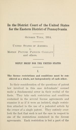 Thumbnail image of a page from Reply Brief for the United States