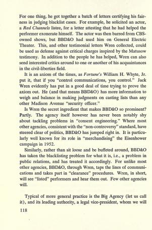 Thumbnail image of a page from Report on blacklisting: II. Radio-television