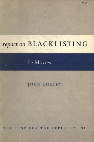 Thumbnail image of a page from Report on blacklisting : 1 Movies