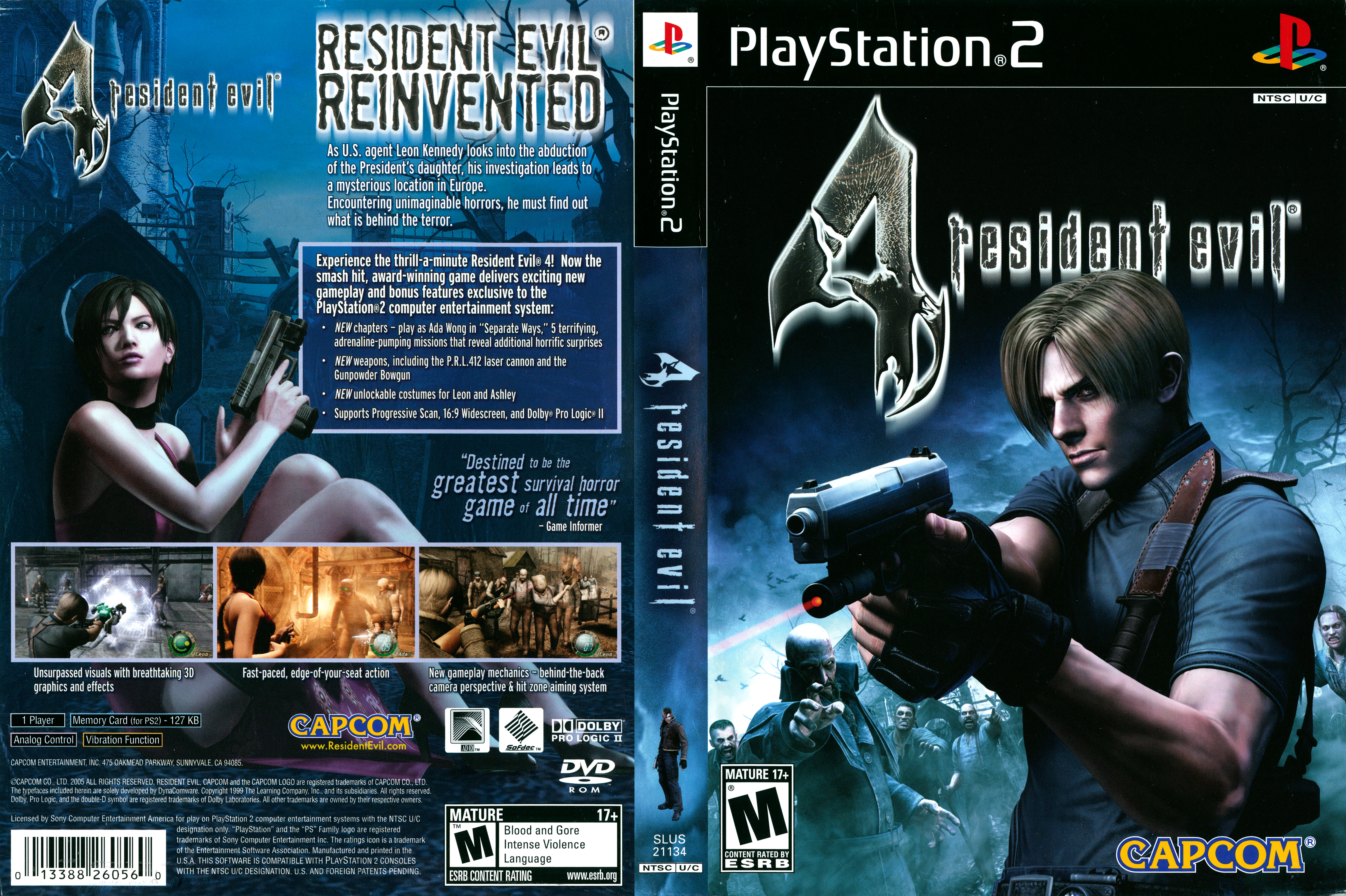 Abandonar Villano Implacable Resident Evil 4 [SLUS 21134] (Sony Playstation 2) - Box Scans (1200DPI) :  Capcom : Free Download, Borrow, and Streaming : Internet Archive