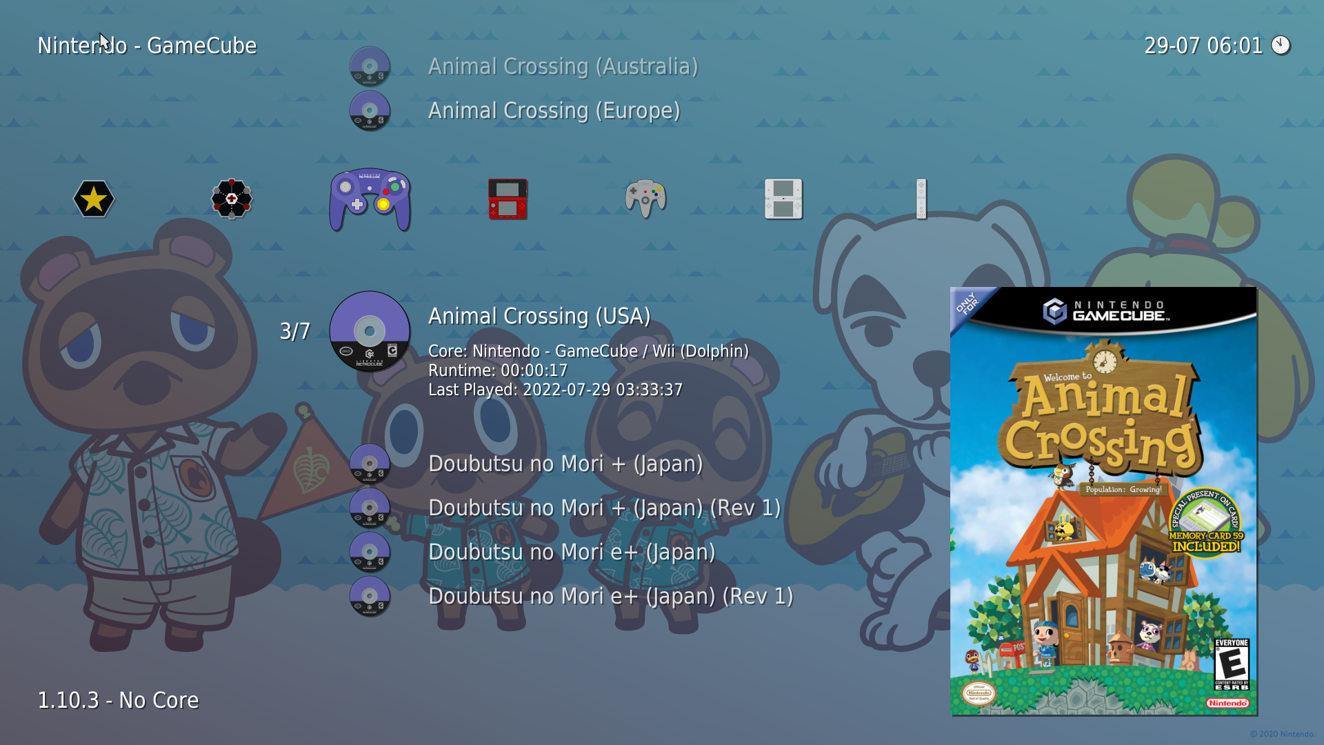 RetroArch Animal Crossing ( Alpha 22 07 29) : Free Download, Borrow, and  Streaming : Internet Archive