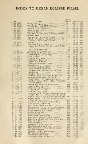 Thumbnail image of a page from Revised list of high-class original motion picture films
