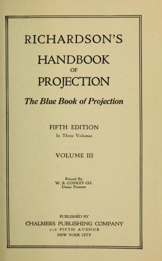 Thumbnail image of a page from Richardson's handbook of projection