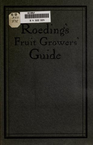 Cover of: Roeding's fruit growers' guide by George Christian Roeding