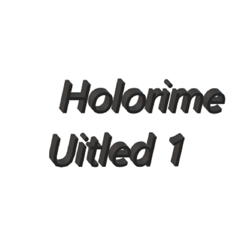 Holorime – Uitled 1