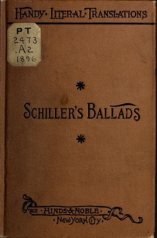 Cover of: Schiller's ballads by Friedrich Schiller