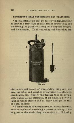Thumbnail image of a page from The sciopticon manual, explaining lantern projection in general, and the sciopticon apparatus in paricular