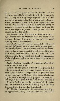 Thumbnail image of a page from The sciopticon manual, explaining lantern projection in general, and the sciopticon apparatus in paricular