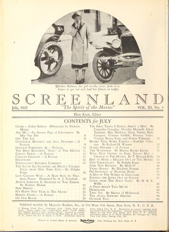 Thumbnail image of a page from Screenland