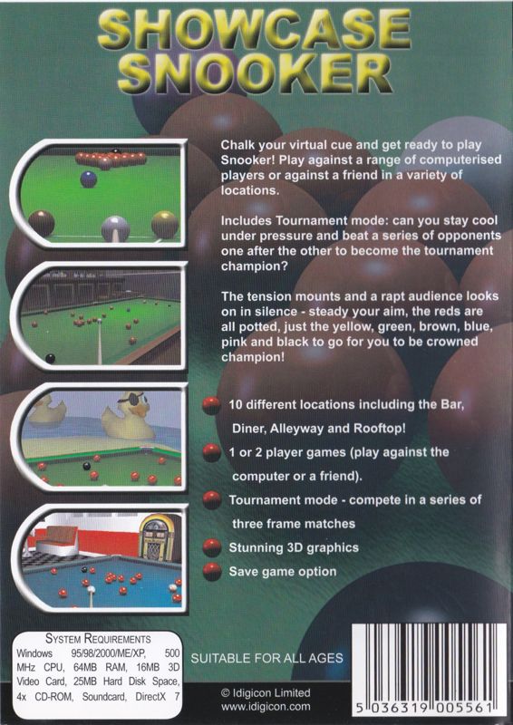 Showcase Snooker (ISO) Idigicon Free Download, Borrow, and Streaming Internet Archive